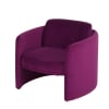 Fauteuil en velours violet