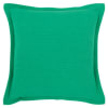 Funda de cojín de algodón reciclado texturizado verde 40 x 40