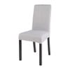 Funda de silla de algodón gris, compatible con la silla MARGAUX