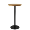 Gamba tavolo alto in metallo nero, h 100 cm