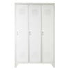 Garderobekast, model locker, wit metaal, breedte 115 cm