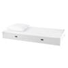 Gavetão de arrumação e cama suplente branco 90x180 cm