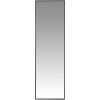 Grand miroir rectangulaire sur pied noir 50x170