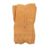 Handtücher aus Baumwolle mit Stickerei, ocker, 42x42cm, Set aus 2