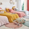 Juego de cama infantil de algodón orgánico terracota, 140 x 200