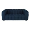 2-Sitzer-Sofa mit Bezug aus nachtblauem Bouclé-Stoff