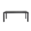 Tavolo da giardino estensibile 8/14 persone in alluminio grigio antracite 200/300 cm