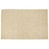 Teppich aus recycelter Baumwolle, ecru und ockergelb, 160x230cm