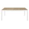 Mesa de jardim extensível de alumínio e imitação a teca para 8 a 12 pessoas L.180/270