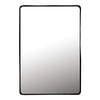 Miroir industriel rectangulaire en métal noir 75x110