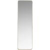 Miroir rectangulaire en métal doré mat 39x129