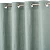 Ösenvorhang aus gewaschenem Leinen, grünspanfarben, 1 Vorhang 130x300