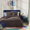 Parure de lit en gaze de coton biologique gris carbone  220x240