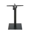 Perna de mesa dobrável de metal cor preta altura 73