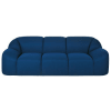Canapé 3 places en tissu mailles 3D bleu