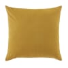 Coussin jaune moutarde 45x45