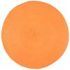 Ronde placemat van oranje papier D38