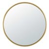 Ronde spiegel van goudkleurig metaal D 159 cm