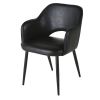 Sessel für gewerbliche Nutzung aus schwarzem Metall