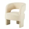 Fauteuil tripode bouclettes blanches