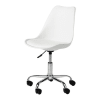 Silla de escritorio con ruedas blanca