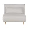Sillón cama de 1 plaza beige