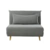Sillón cama de 1 plaza gris claro