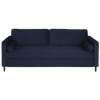 Sofá cama de 3/4 plazas de terciopelo azul oscuro