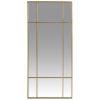 Specchio in metallo dorato 50x110 cm