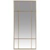 Specchio in metallo dorato 50x110 cm