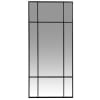 Spiegel aus schwarzem Metall, 50x110cm