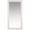 Spiegel van wit uitgesneden mangohout 90x180