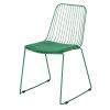 Stuhl aus grünem Metall