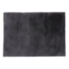 Tappeto shaggy grigio antracite in simil pellicciaca 160x230 cm