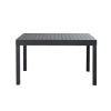 Tavolo da giardino estensibile 6/12 persone in alluminio grigio antracite 135/270 cm