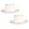 London Boutique Set tazza da tè e piattino, 1 set da tè pomeridiano New Bone China Vintage Flora confezione regalo 200 m (blu) | Leroy Merlin