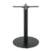 Tischfuß für gewerblich nutzbaren Tisch aus schwarzem Metall, rund H73
