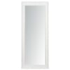 Espelho de madeira de paulownia branco 145x59