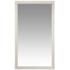 Grande specchio scolpito bianco, 120x210 cm