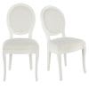 Weiße Stühle, Set aus 2