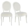 Weiße Stühle, Set aus 2