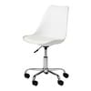 White Desk Chair With Casters