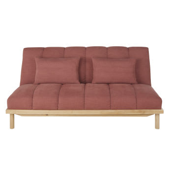 2/3-Sitzer-Sofa Clic-Clac in Terrakotta