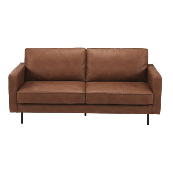 Habel - 2/3-Sitzer-Sofa mit beschichtetem Stoffbezug, braun