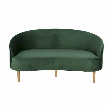 Spy - 2/3-Sitzer-Sofa mit grünem Samtbezug