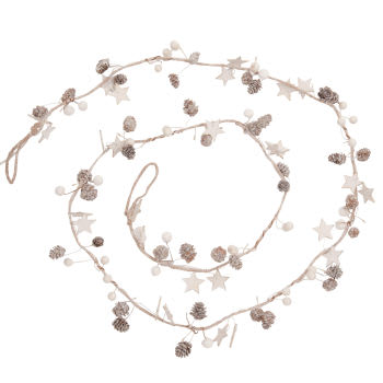 20 LED Star and Pine Cone Fairy Lights W220
