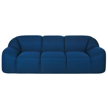 Play - 3-Sitzer-Sofa, stoff mit 3D-Maschenmuster, blau