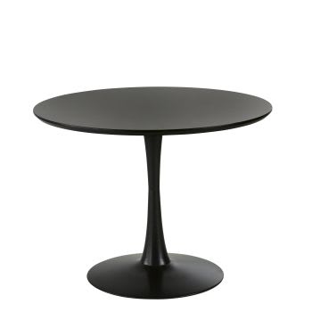 Circle - 4/5-person dining table in black D100cm