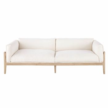 Legno - 4-Sitzer-Sofa, elfenbeinfarben