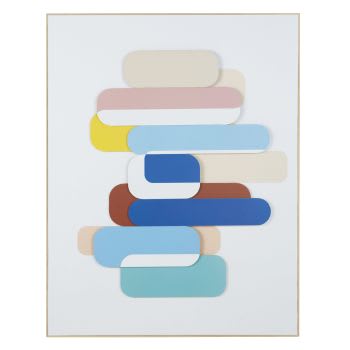 DEA - Abstract doek, meerkleurig, 93 x 120 cm